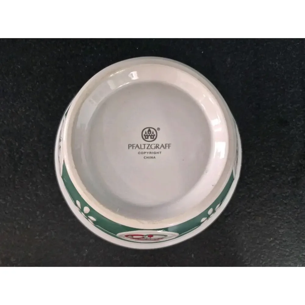 Vintage Pfaltzgraff Winter Berry Holiday Christmas Candy Jar Bowl